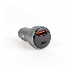 Adaptor bricheta auto incarcare rapida USB-C PD 30W /USB-A QC3.0 18W + afisaj de tensiune 55025B M`N`C