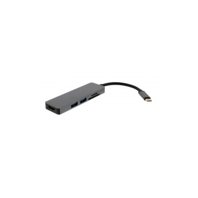 Adaptor USB Type C - HDMI +2x USB 3.0 +cititor card Well