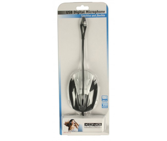 Microfon flexibil USB 2.0 Konig