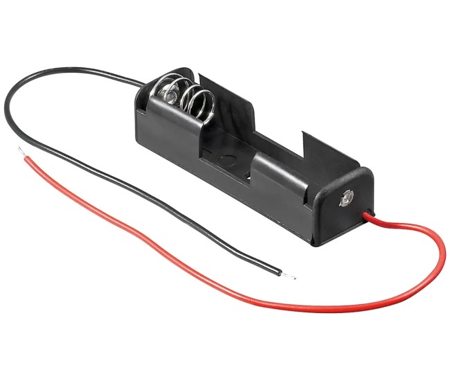 Suport baterii 1x AA R6 cu Capete de cablu libere 11460 Goobay