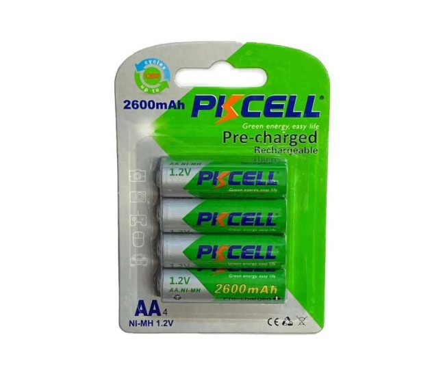 Set 4 acumulatori PKCELL AA /R6 Ni-MH 1.2V 2600mAh (618) Set 4 acumulatori PKCELL AA /R6 Ni-MH 1.2V 2600mAh (618)