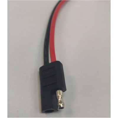 Cablu cu conector TAXI RP PAS 8 mm 14AWG (+ DEZIZ) rosu