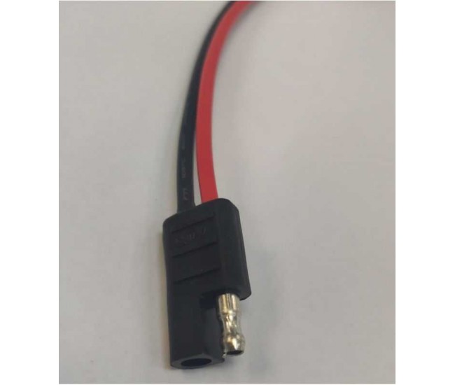 Cablu cu conector TAXI RP PAS 8 mm 14AWG (+ DEZIZ) rosu