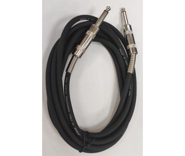 Cablu mono Jack 6.35 mm tata - Jack 6.35 mm tata 3m High Quality Professional by BST JACK/JACKM-3 Cablu mono Jack 6.35 mm tata - Jack 6.35 mm tata 3m High Quality Professional by BST JACK/JACKM-3