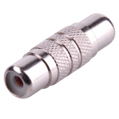 Adaptor prelungire RCA mama la RCA mama metalic Adaptor prelungire RCA mama la RCA mama metalic