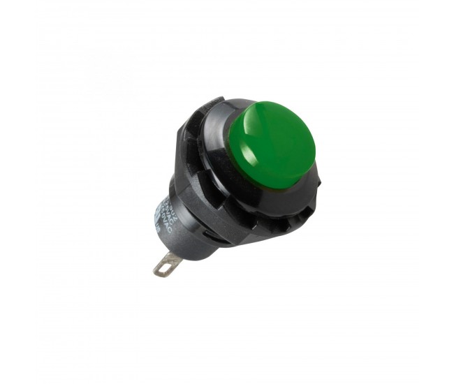 Buton comanda 250V 1 circuit OFF - (ON) 250V/1.5A verde incastrabil 13mm Buton comanda 250V 1 circuit OFF - (ON) 250V/1.5A verde incastrabil 13mm
