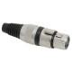 Solcu XLR 3 poli cu lipire cu fleaca de prindere protectie pentru cablu Solcu XLR 3 poli cu lipire cu fleaca de prindere protectie pentru cablu