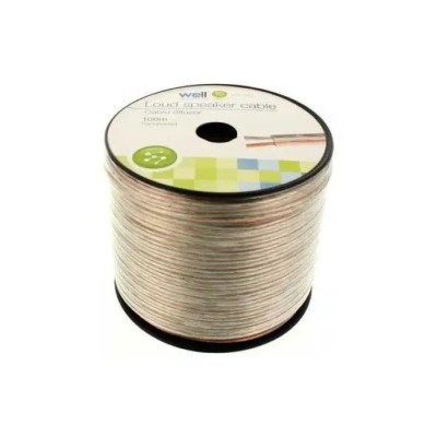 Cablu difuzor 10m transparent 2x1.5mm CCA Well LSP-CCA1.50TT-100-WL-10