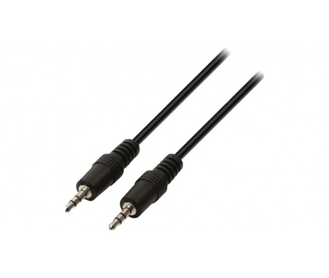 Cablu audio Jack Stereo 3.5 mm tata - Jack Stereo 3.5 mm tata negru 2m Valueline Cablu audio Jack Stereo 3.5 mm tata - Jack Stereo 3.5 mm tata negru 2m Valueline