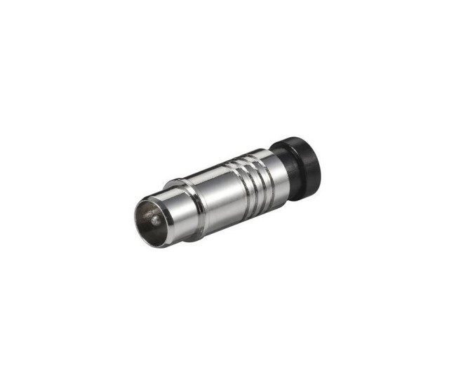 Mufa coaxial tata compresie 7mm Goobay Mufa coaxial tata compresie 7mm Goobay