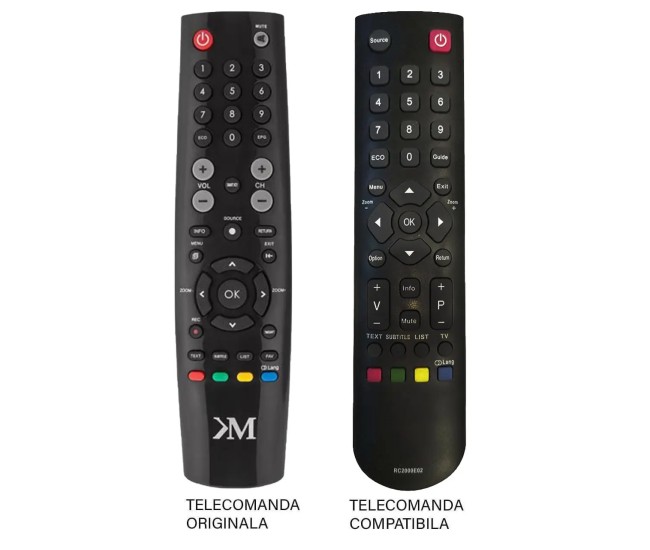 Telecomanda compatibila cu originalul pentru TV Kruger&Matz KM0232T PIL0356 (326-3) Telecomanda compatibila cu originalul pentru TV Kruger&Matz KM0232T PIL0356 (326-3)