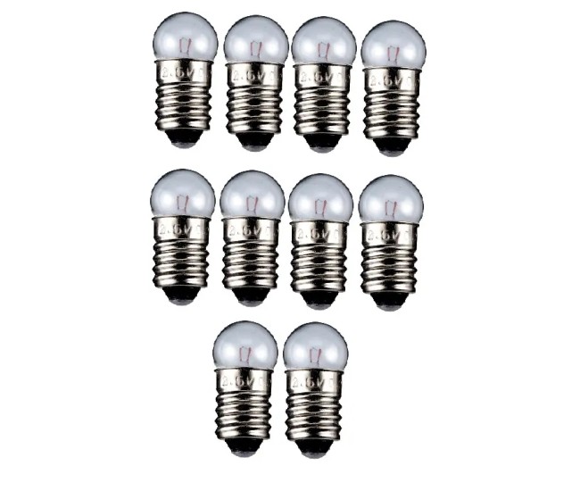 Set 10 becuri E10 3.7V 0.3A glob dulie cu filet E10 Goobay 9324-10 Set 10 becuri E10 3.7V 0.3A glob dulie cu filet E10 Goobay 9324-10