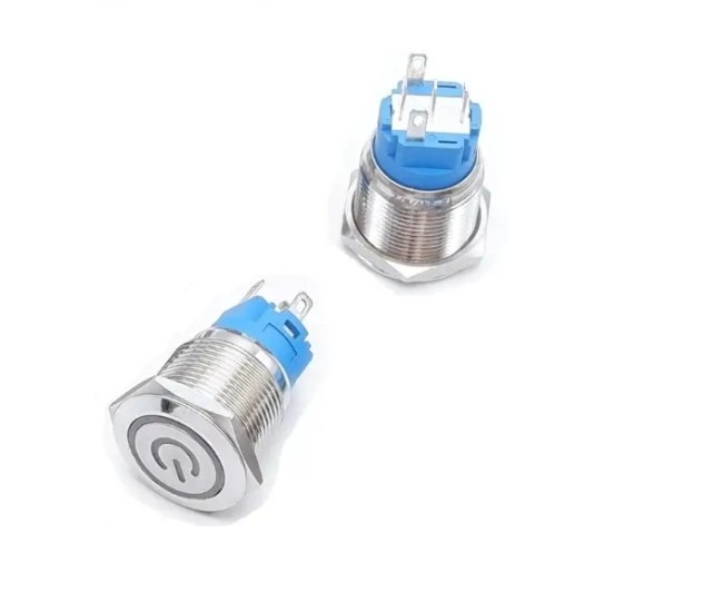 Intrerupator buton LED rosu SW 4 ON-OFF cu retinere metal 22mm 12-24V Intrerupator buton LED rosu SW 4 ON-OFF cu retinere metal 22mm 12-24V