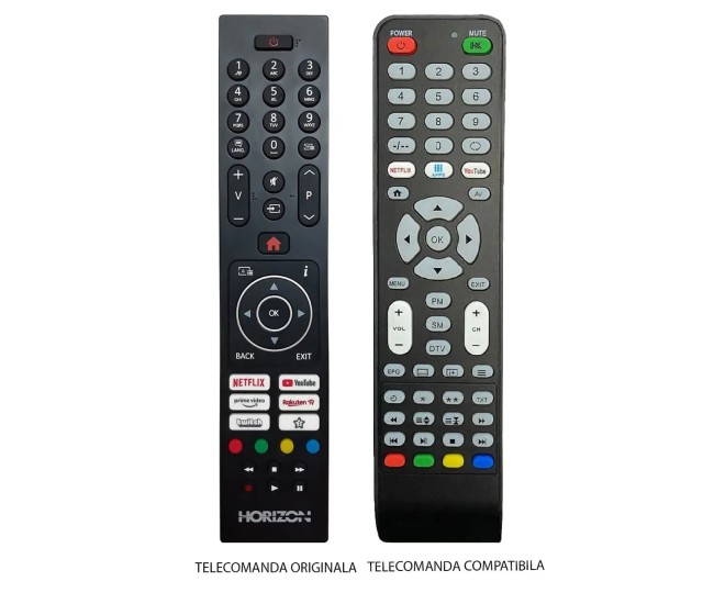 Telecomanda inlocuitoare compatibila pentru TV Horizon 32HL6330F/B (337-1/COMP) Telecomanda inlocuitoare compatibila pentru TV Horizon 32HL6330F/B (337-1/COMP)