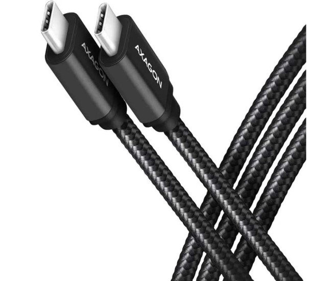 Cablu de date / incarcare AXAGON BUCM3-CM15AB USB-C la USB-C 3.2 Gen1 1.5m PD 60W 20V/3A Cablu de date / incarcare AXAGON BUCM3-CM15AB USB-C la USB-C 3.2 Gen1 1.5m PD 60W 20V/3A