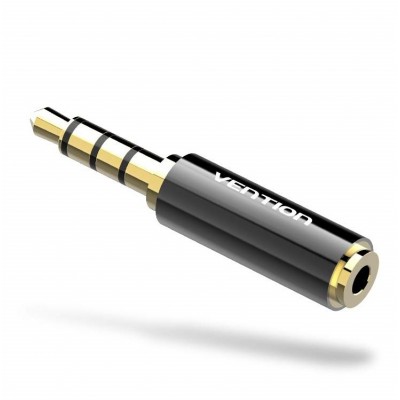 Adaptor Jack 2.5 mm mama 4 pini - Jack 3.5 mm mufa tata 4 pini metal aurit VENTION BFBB0 Adaptor Jack 2.5 mm mama 4 pini - Jack 3.5 mm mufa tata 4 pini metal aurit VENTION BFBB0