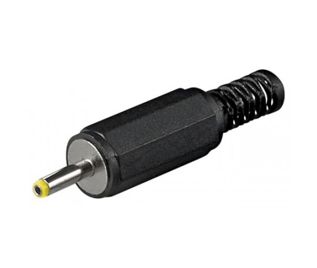 Mufa DC 2.4x0.7mm tata cu protector cablu Goobay