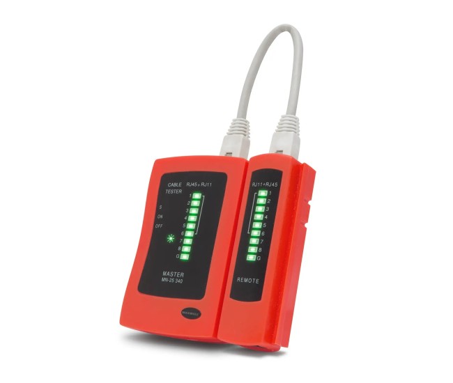 Aparat de testare MAXWELL 25340 pentru cabluri RJ11 RJ12 RJ45 Maxwell Digital