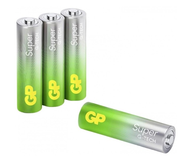 Set 4 baterii alcaline Super GP R6 AA ALKALINA GP15AETA-21-2GSB4 Set 4 baterii alcaline Super GP R6 AA ALKALINA GP15AETA-21-2GSB4