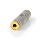 Adaptor audio stereo PROFESIONAL Jack 3.5 mm mama - Jack 3.5 mm mama Fabritallic Nedis auriu/metal CATB22950GD Adaptor audio stereo PROFESIONAL Jack 3.5 mm mama - Jack 3.5 mm mama Fabritallic Nedis auriu/metal CATB22950GD