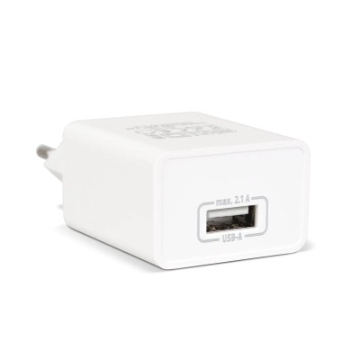 Adaptor de incarcare 1x USB 5V 2.1A alb delight 55039-1WH Adaptor de incarcare 1x USB 5V 2.1A alb delight 55039-1WH