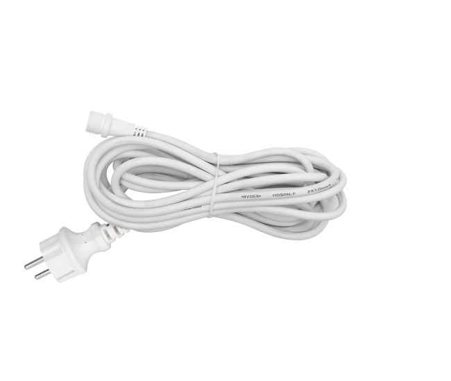Cablu de conectare la retea 5m alb pentru instalatii luminoase Home KSHW5