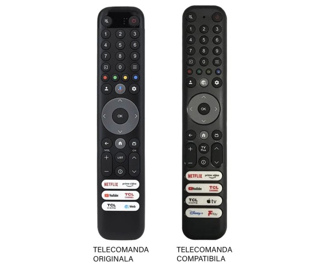 Telecomanda TV TCL RC833 GUB1 compatibil cu originalul (574-2)