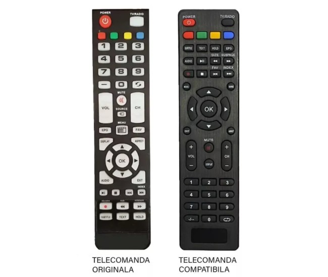 Telecomanda TV ORIZONT 32ZT4000 compatibila cod ER442 /MFY432 (22-1) Telecomanda TV ORIZONT 32ZT4000 compatibila cod ER442 /MFY432 (22-1)