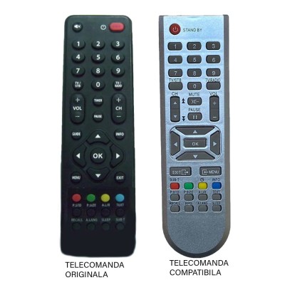 Telecomanda reciever FOCUS SAT compatibil cu originalul (188-1)