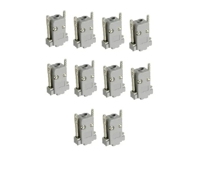 Set 10 carcase D-SUB serial 9 pin RS232 VGA cu surub lung