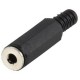Conector jack stereo 3.5 mm mama cu protectie cablu Well Conector jack stereo 3.5 mm mama cu protectie cablu Well