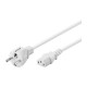 Cablu de alimentare PC/monitor C13 - C14 1.5m 3x0.75mm2 10A alb Goobay 96038 Cablu de alimentare PC/monitor C13 - C14 1.5m 3x0.75mm2 10A alb Goobay 96038