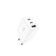Incarcator retea Cudy CH67 2x USB-C PD CH67_EU V1.0 1x QC 18W GaN alb Incarcator retea Cudy CH67 2x USB-C PD CH67_EU V1.0 1x QC 18W GaN alb