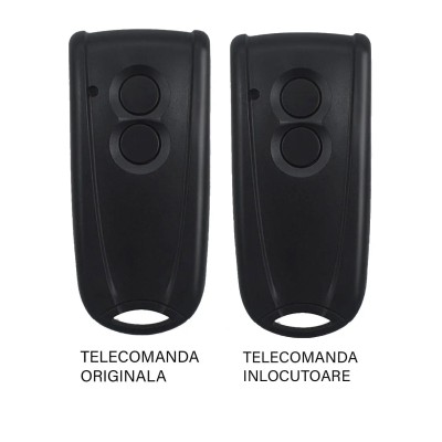 Telecomanda poarta garaj EcoStar Rsc2 2 butoane cod saritor/ 433.92Mhz inlocuitoare al telecomenzii originale (812)