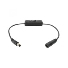 Cablu 15cm cu comutator pe fir mufe 2.1x5.5mm HOME