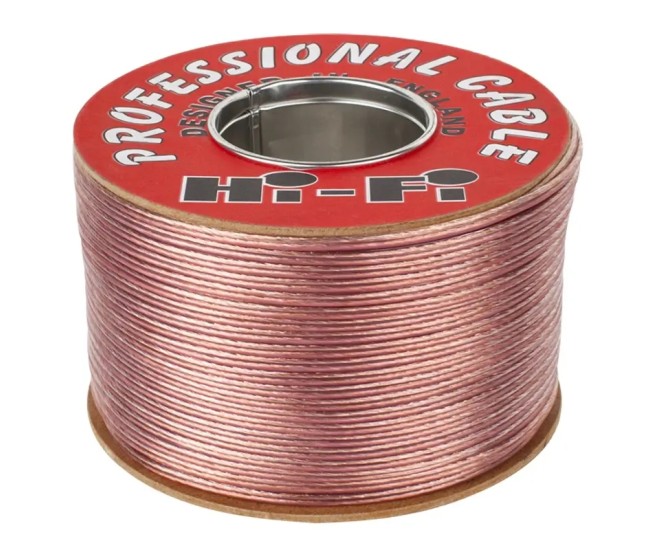 Cablu difuzor Professional 10m 2x1.50 mm cupru transparent Cabletech KAB0565-10