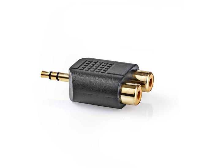 Adaptor Audio Stereo Jack 3.5 mm tata - 2x RCA mama aurit Nedis