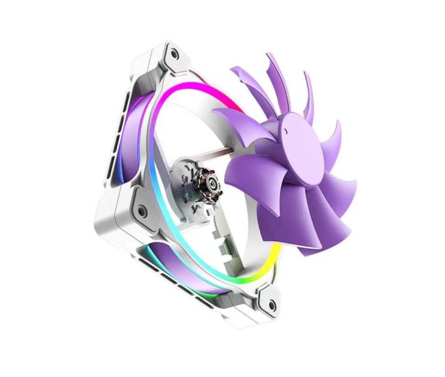Ventilator ID-Cooling FAN-PN-21 120x120x25mm alb cu mov iluminare aRGB conector 4pin PWM 900-2000RPM Ventilator ID-Cooling FAN-PN-21 120x120x25mm alb cu mov iluminare aRGB conector 4pin PWM 900-2000RPM
