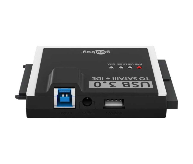Adaptor de hard disk USB 3.0 pentru IDE si SATA 2.5 / 3.5 inchi Goobay 72013 Adaptor de hard disk USB 3.0 pentru IDE si SATA 2.5 / 3.5 inchi Goobay 72013