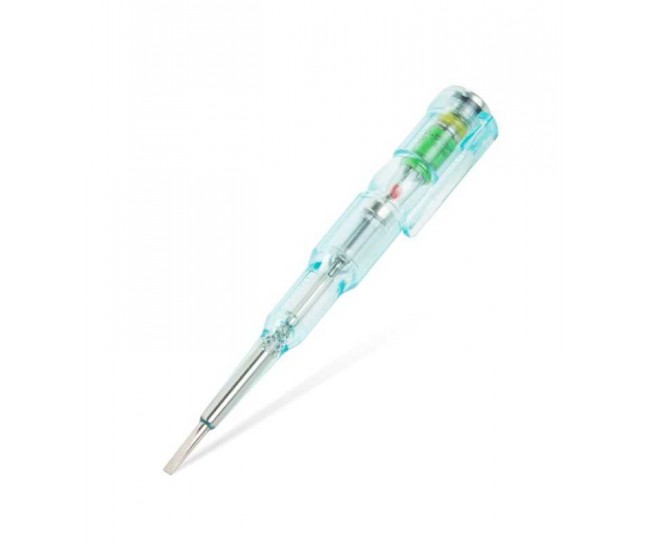 Creion de faza cu functie fara contact cu LED rosu 70-250VAC alimentat cu baterie MAXWELL Creion de faza cu functie fara contact cu LED rosu 70-250VAC alimentat cu baterie MAXWELL