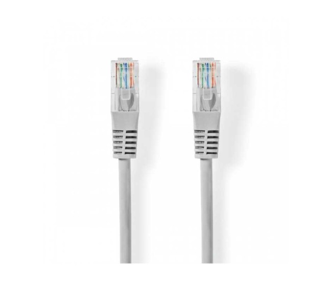 Cablu UTP Nedis Cat5e mufat 0.5m patch cord gri Cablu UTP Nedis Cat5e mufat 0.5m patch cord gri