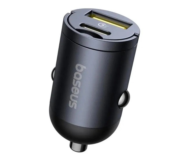Incarcator auto Baseus Tiny Star Quick Charge 30W 1x USB Type-C 12V/2.5A negru C00035001121-00