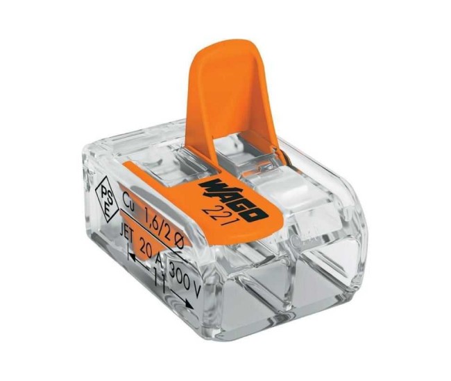Conector slim MYF 2X6mm2 WAGO 221-612 Conector slim MYF 2X6mm2 WAGO 221-612