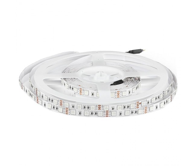 Banda LED 12V SMD5050 60LED/m 10.8W/m 900lm RGB IP20 5m V-TAC SKU-212120 Banda LED 12V SMD5050 60LED/m 10.8W/m 900lm RGB IP20 5m V-TAC SKU-212120