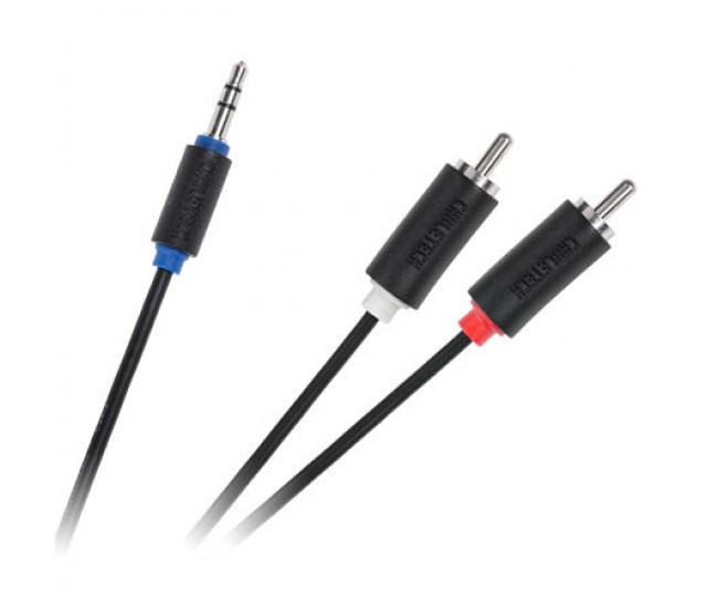 Cablu Jack 3.5 mm la 2x RCA 10m Cabletech Cablu Jack 3.5 mm la 2x RCA 10m Cabletech