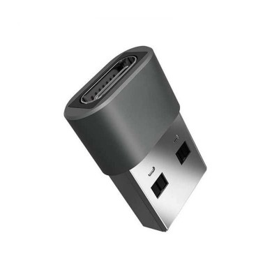 Adaptor USB tata - USB TYPE C mama incarcare/sincronizare metal V-TAC