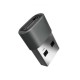 Adaptor USB tata - USB TYPE C mama incarcare/sincronizare metal V-TAC Adaptor USB tata - USB TYPE C mama incarcare/sincronizare metal V-TAC