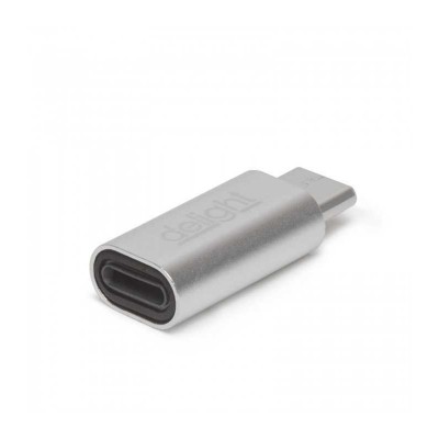 Adaptor tata USB type C - iPhone lightning mama argintiu delight