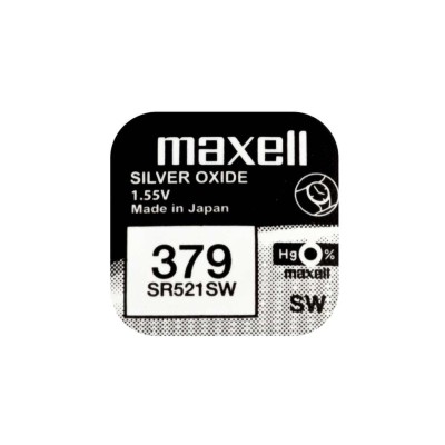 Baterie ceas Maxell SR521SW V379 AG0 1.55V oxid de argint 1buc Baterie ceas Maxell SR521SW V379 AG0 1.55V oxid de argint 1buc