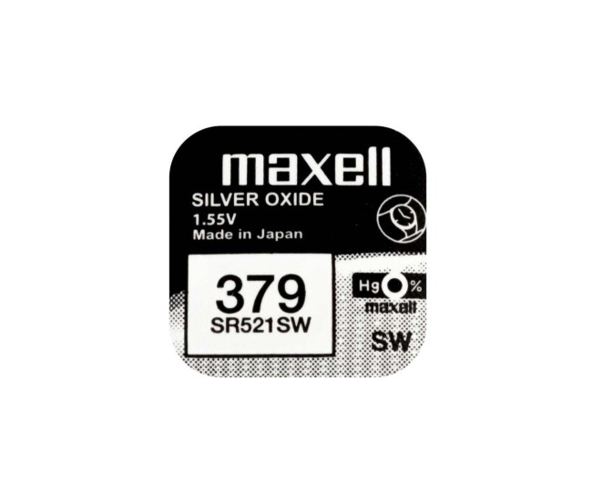 Baterie ceas Maxell SR521SW V379 AG0 1.55V oxid de argint 1buc